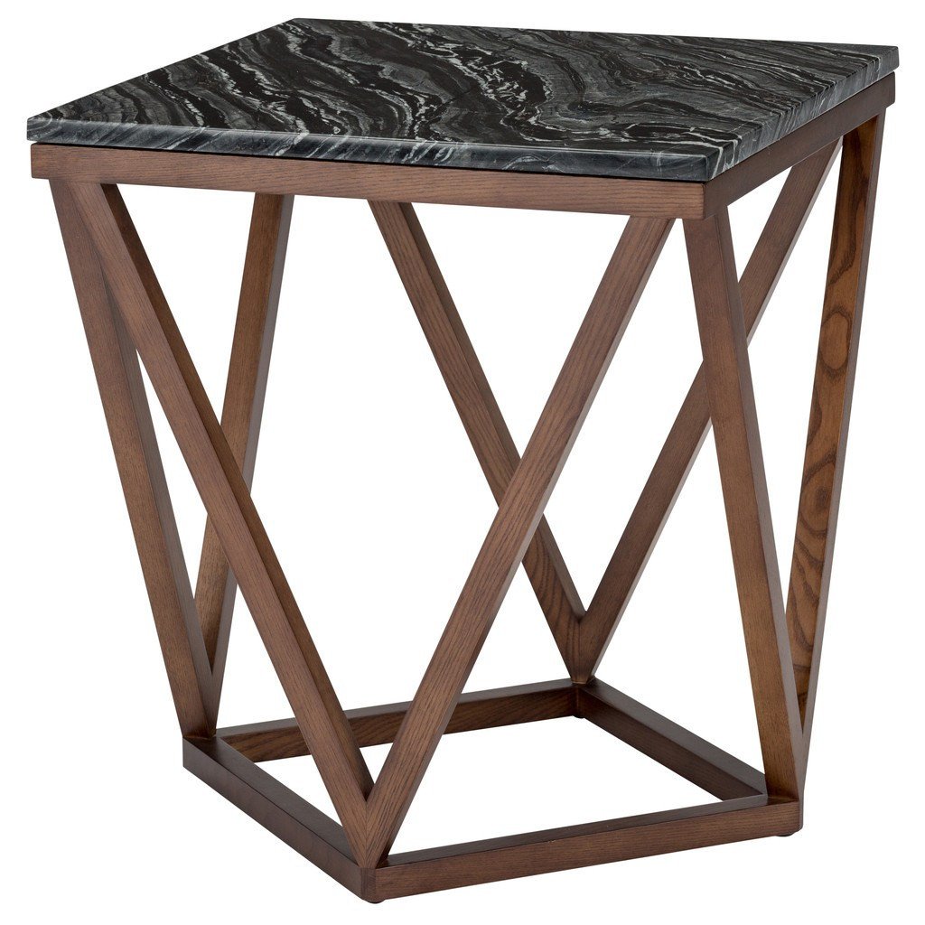 JASMINE SIDE TABLE - BLACK WOOD VEIN - Home Office Makeover