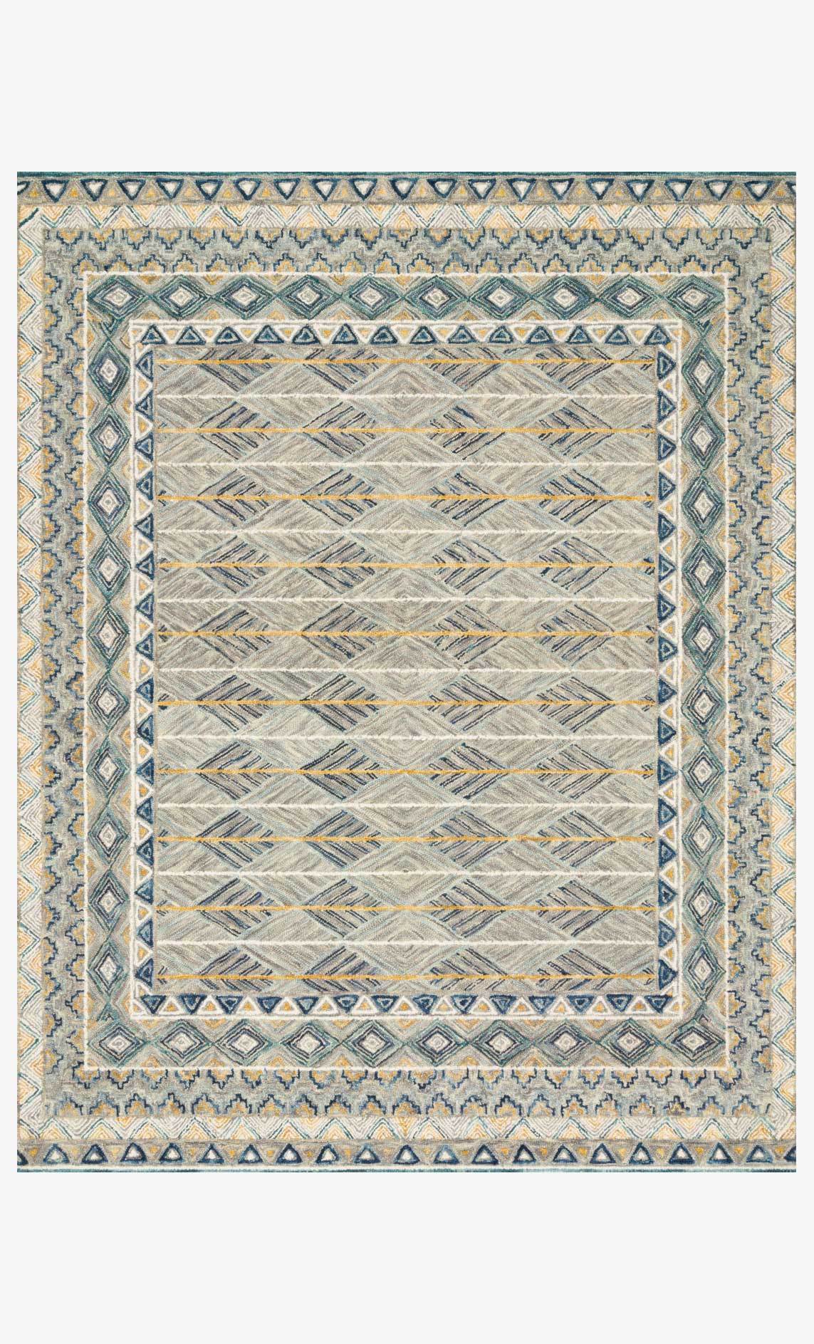 PRITI x Justina Blakeney Collection - PRT-02 GREY / LAGOON - Home Office Makeover