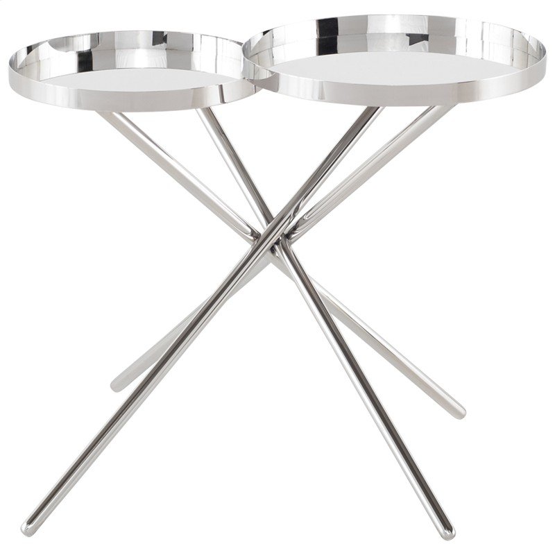 OLIVIA SIDE TABLE - SILVER - Home Office Makeover