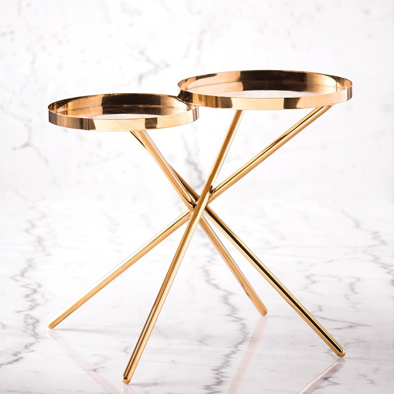 OLIVIA SIDE TABLE - GOLD - Home Office Makeover