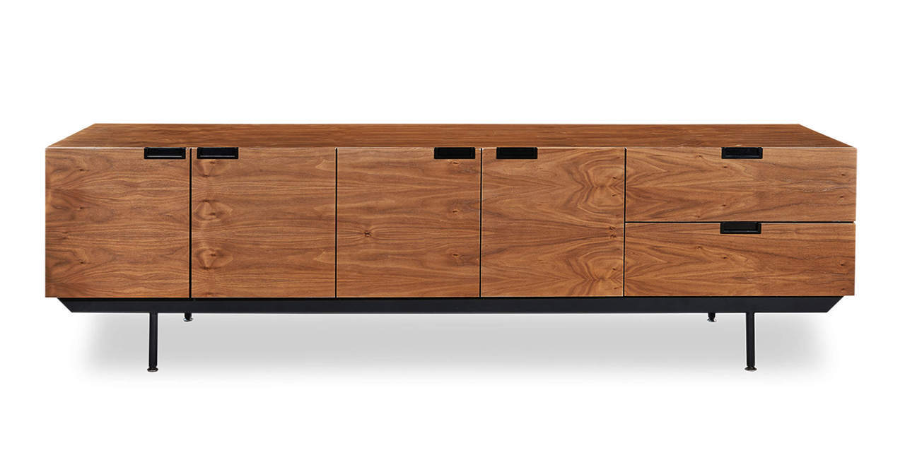 STRUCTURE CREDENZA WALNUT 82" - Home Office Makeover