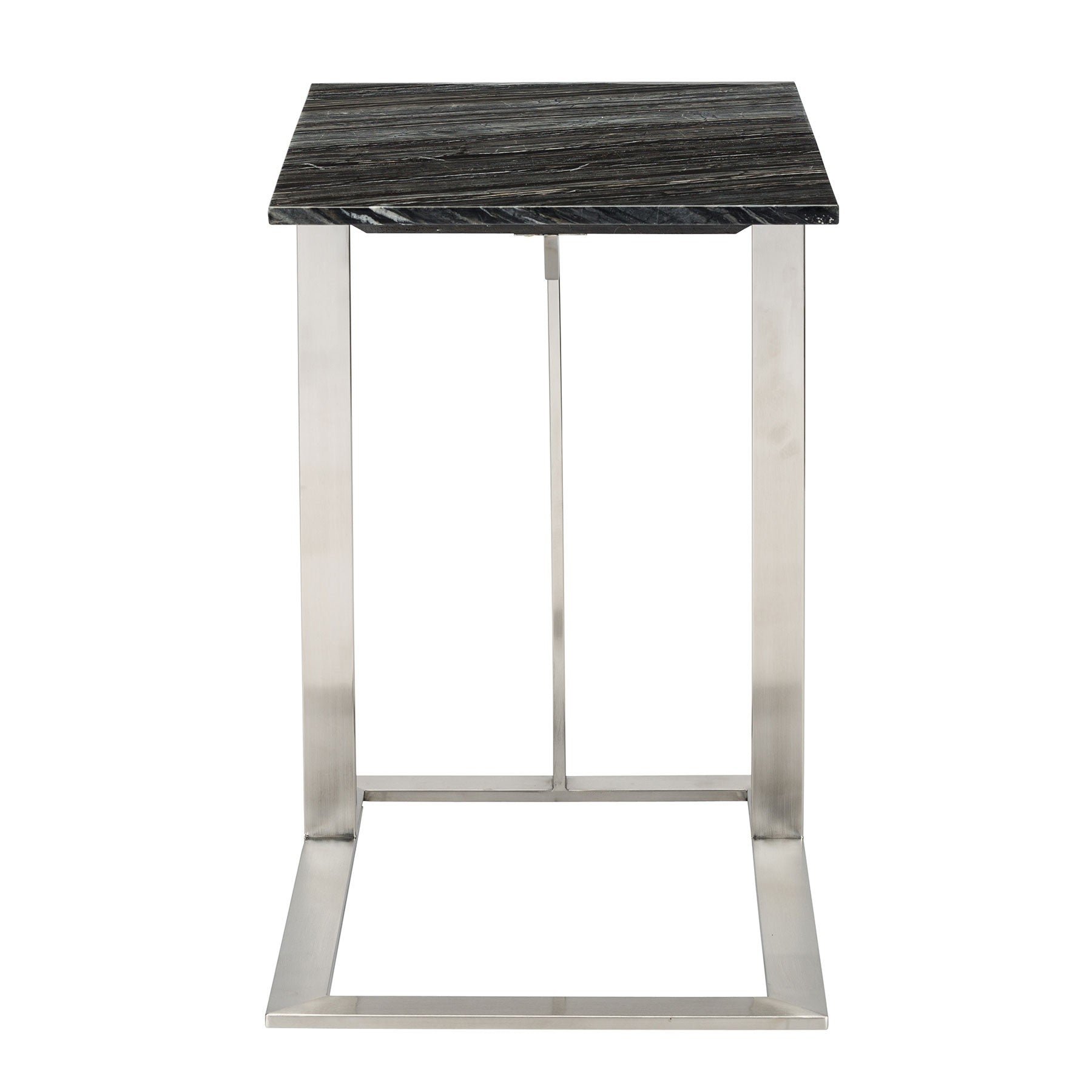 DELL SIDE TABLE - BLACK WOOD VEIN - Home Office Makeover