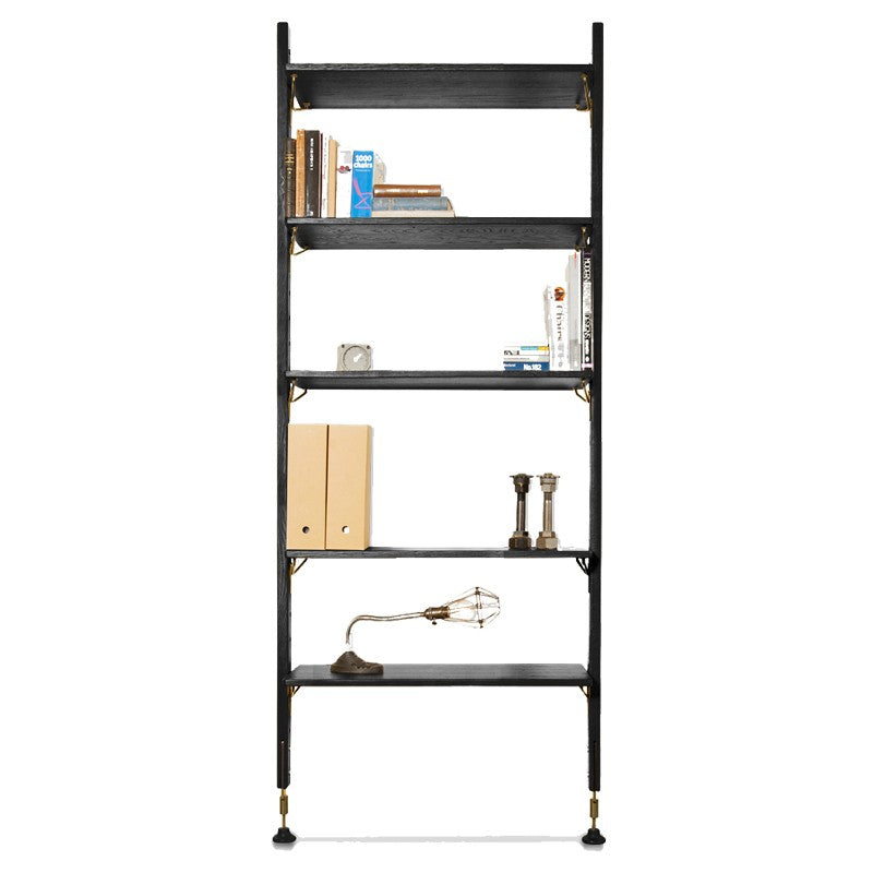 THEO WALL UNIT WITH SMALL SHELVES - BLACK - Home Office Makeover